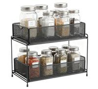 Organizzatore per lavello - Scaffale da cucina in metallo, grande capacità, organizer per lavello da cucina | spugna, condimento, barattoli, tessuto, piano di lavoro, armadio