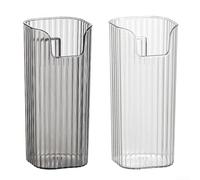 Organizzatore per ombrelli da parete per interni, supporto in plastica per ombrelli pieghevoli, contenitore salvaspazio per corridoi (grigio)