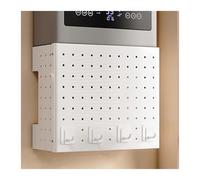 Organizzatore per pannello forato da cucina con 4 ganci, pannello espositore da parete per stanza artigianale, ufficio, bagno e decorazione per la casa, copertura della conduttura dello scaldabagno