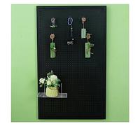 Organizzatore per Pannello Forato da Parete in Metallo - Pannelli espositivi Fai da Te Neri da 60x120 cm con Ganci per soluzioni di Ufficio Domestico, Officina, Artigianato e Magazzino