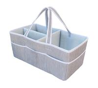 Organizzatore per pannolini - cestino per il trasporto per pannolini | Borsa portaoggetti con separatori rimovibili per lozione, giocattoli, bottiglia d'acqua, viaggio in auto, passeggiata e