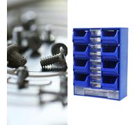 Organizzatore per parti di ferramenta, montaggio a parete, robusto per