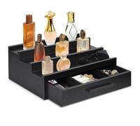 Organizzatore per profumi - Espositore per profumi in acrilico trasparente, organizer per cosmetici rotanti | Supporto per rossetto a strati con base girevole, organizer da bancone della vanità per il