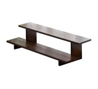 Organizzatore per scaffali a più livelli Espositore in legno a 2 livelli per bancone della cucina Bar caffè, Servizi da tè Tazza da tè Teiera Bottiglie di spezie Barattoli Organizzatore per scaffal