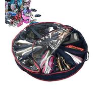 Organizzatore per scarpe per armadio - Organizer per scarpe | Borsa portaoggetti per scarpe rotonda in tessuto da 29,53 x 6,3 pollici con 10 divisori | Organizzatori e organizer