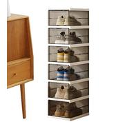 Organizzatore per scarpiere, scatola impilabile, pieghevole, trasparente, per sneaker, stivale, camera da , casa, dormitorio, corridoio, posto di lavoro, scatola chiara per scarpe, deposito Com