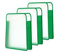 Organizzatore per scrapbook, 3 pezzi per vinile, verde