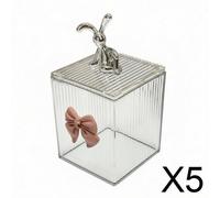 Organizzatore per Trucchi Da 6 Pezzi, Scatola Portaoggetti con Finestra