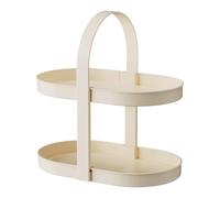 Organizzatore per trucco comptoir - scaffale di stoccaggio a 2 livelli per prodotti di bellezza, supporto portatile per cosmetici | Display di profumo, design compatto per bagno, accessorio
