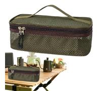 Organizzatore Per Utensili Da Campeggio - Borsello Portatile Per Stoviglie Da Viaggio,Borsa Per Utensili E Trucchi In Rete Traspirante Per Campeggio Barbecue Picnic Spiaggia Avventura Vacanza