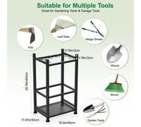 Organizzatore per utensili da giardino rack per le utility spaziali per gli