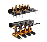 Organizzatore per Utensili Elettrici a Parete - Stazione Per Garage Robusta In 2 Pezzi,Supporto per Trapani,Per Lavanderia Banco Da Lavoro Cucina Casa Cantina Garage Officina Rimessa