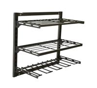 Organizzatore per utensili elettrici - Heavy Duty Power Tool Organizer montaggio a parete | Supporto per trapano da parete | Scaffale in metallo per risparmiare spazio per garage per tecnici, uomini e