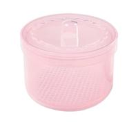 Organizzatore per utensili per unghie, scatola per manicure, doppio strato, trasparente, rimovibile, organizzatore portatile non scivolante, per salone di casa, viaggi, Colore: rosa., vedi descrizione