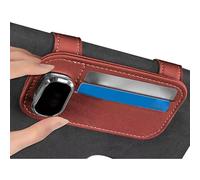 Organizzatore per visiera per camion | Supporto per occhiali da auto universale,Tasca per visiera auto in pelle Auto e accessori interni supporto per per visiera per camion di vede, rosso, Se