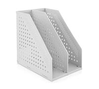 Organizzatore pieghevole for cartelle, portariviste da scrivania in plastica con 2/4 scomparti verticali for organizzazione scolastica, ufficio a casa e(B)