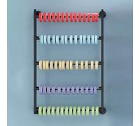 Organizzatore Porta Nastro Montato a parete Espositore di stoccaggio del nastro per la stanza dell'artigianato, Grande capacità Scaffale per carta da regalo floreale per il fiorista del negozio di dol
