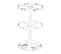 Organizzatore porta orecchie rotante - supporto gioielli a 2 livelli, porta display stile | stoccaggio orecchini compatto per i venditori, Craft Fair Mostre Matrimoni Anniversario Celebrati