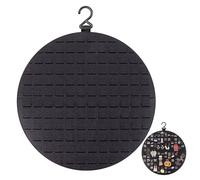 Organizzatore Porta Orecchini, Appendere Gioielli Supporto Espositore Bacheca da Parete Portaoggetti per Jewelry Organizer, 42 X 42 cm, 1 Pièce, Nero