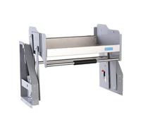 Organizzatore Portaoggetti Da Parete Estraibile, Ripiano Estraibile A 2 Livelli, Cestello Portaoggetti For Dispensa, Capacità Di Carico Di 44 Libbre(400mm cabinet)