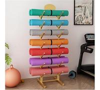 Organizzatore portaoggetti for tappetino yoga in schiuma, espositore commerciale indipendente, resistente(Gold,No wheels)