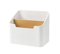 Organizzatore Remoto Scrivania, Porta Telecomandi Organizer Universale Ufficio Scatola Portaoggetti Da Scrivania 2 Scomparti per Riporre Telecomandi, Cosmetici, Cucina, Bagno