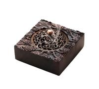 Organizzatore Retro Incense Burner Solid Wood Aromatherapy Stove Plate | Three-dimensional Relief