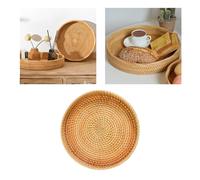 Organizzatore Rotondo Per Piatti Da Portata In Rattan Per Feste A Colazione