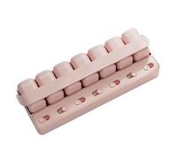 Organizzatore Settimanale Di Pillole - Organizzatore Di Integratori Con Coperchio Scorrevole, Portapillole, Dispenser Per Pillole Da 7 Giorni | Portapillole Da Viaggio Per Farmaci Vitaminici A Base Di