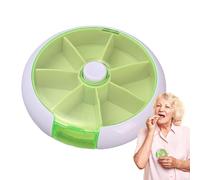 Organizzatore settimanale di pillole - Scatola di immagazzinaggio portatile con dispenser di pillole - Forniture di stoccaggio rimovibili per pillole, dolci, vitamine e altri articoli