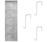 Organizzatore settimanale per vestiti per bambini, organizer da appendere per il giorno della settimana, da appendere all'armadio, dal lunedì al venerdì, scaffale da appendere sopra la porta per