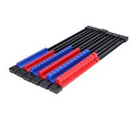 Organizzatore Socket Organizer 6pcs Duty Duty ABS Plastic 1/4 3/8 1/2 pollici di carrello per utensili con cuscinetti a sfera a molla per meccaniche automobilistiche
