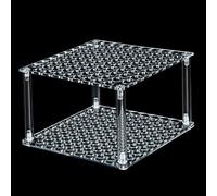 Organizzatore Spazzole Acrilica 96 Fori Portapenne Acrilico Organizzatore del Supporto da Scrivania per Matite Pennelli Marcatori Display e Conservazione Domestica (1 Pezzi)