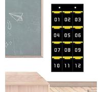 Organizzatore tascabile per aula - Diagramma per la conservazione a parete | Closet Sundry Portagioie con gancio per chiavi, calcolatrice, penne, alimentazione da scrivania in classe