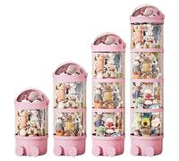 Organizzatore Trasparente Per Giocattoli, Porta Giocattoli Impilabile, Organizzatore Di Peluche Per Bambini, Porta Animali Di Peluche Creativi, Porta Giocattoli Con Luci A LED
