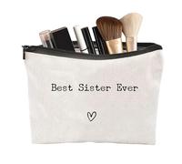 Organizzatore Trucco Sorella - Elegante astuccio da toeletta compatto | Accessorio di bellezza per la sorella adorata, ideale per viaggi, weekend o feste di famiglia, Migliore Sorella dei Tempi, Se