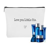 Organizzatore Trucco Sorella - Elegante astuccio da toeletta compatto | Accessorio di bellezza per la sorella adorata, ideale per viaggi, weekend o feste di famiglia, Sorella minore, Se référer au