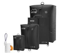 Organizzatore Valigie Compressione Cubo Imballaggio Set di 4 Riutilizzabile TPU Sacchetti Sottovuoto con IPX8 Impermeabile Cerniera Sacchetti Sottovuoto per Vestiti, Biancheria Intima, Calzini, Scarpe