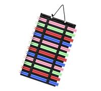 Organizzatori da appendere per bacchette, pieghevoli, in feltro, facili da montare per batteria e studi, con gancio