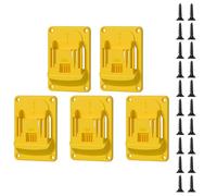 Organizzatori da parete verticali da 5 pezzi per stoccaggio di utensili elettrici da 18 V pratici materiali ABS sistemi di montaggio rapidi delicati portatili in ABS portautensili staffe