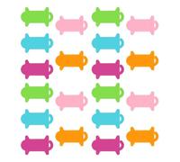 Organizzatori di cavi in plastica rispettosi dell'ambiente Selezione di ombre assortite Dimensioni sensibili Organizzatori nordici per la memorizzazione ordinata dei cavi Strumento di gestione dei