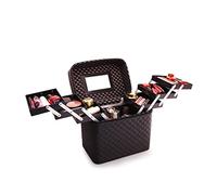 Organizzatori Di Cura Della Pelle Scatola di immagazzinaggio cosmetica portatile di grande capacità Kit di trucco professionale for truccatori Custodia da viaggio pieghevole multistrato Piano Di Lavor