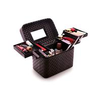 Organizzatori Di Cura Della Pelle Scatola di immagazzinaggio cosmetica portatile di grande capacità Kit di trucco professionale for truccatori Custodia da viaggio pieghevole multistrato Piano Di Lavor