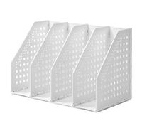 Organizzatori di documenti pieghevoli, in plastica ispessita per scrivania, porta documenti salvaspazio in plastica, robusta porta documenti in plastica