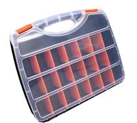 Organizzatori di strumenti trasparenti Scatole Scomparti regolabili Chiusure sicure Maniglia ergonomica per accessori hardware Organizer per utensili portatili Scomparti per scatole