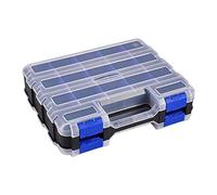Organizzatori di utensili Cassetta degli attrezzi di piccole parti con scomparti rimovibili Doppia scatola laterale Organizzatori Hardware Storage Box con coperchi