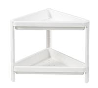 Organizzatori e Contenitori per Il Bagno Materiale Plastico PP Ispessito Scaffale Da Cucina A 2/3/4 Livelli Scaffale Triangolare per Riporre Oggetti Negli Angoli Della(44 * 40 * 33cm)