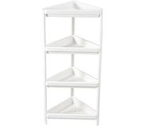 Organizzatori e Contenitori per Il Bagno Materiale Plastico PP Ispessito Scaffale Da Cucina A 2/3/4 Livelli Scaffale Triangolare per Riporre Oggetti Negli Angoli Della(44 * 100 * 33cm)
