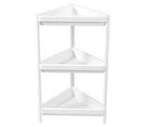 Organizzatori e Contenitori per Il Bagno Materiale Plastico PP Ispessito Scaffale Da Cucina A 2/3/4 Livelli Scaffale Triangolare per Riporre Oggetti Negli Angoli Della(44 * 70 * 33cm)