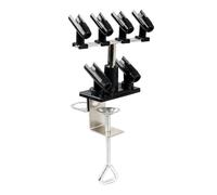 Organizzatori per aerografi in lega Stand 360 gradi Rotazione Strumento Soluzione di archiviazione per Model Maker Professional Station per modelli in scala